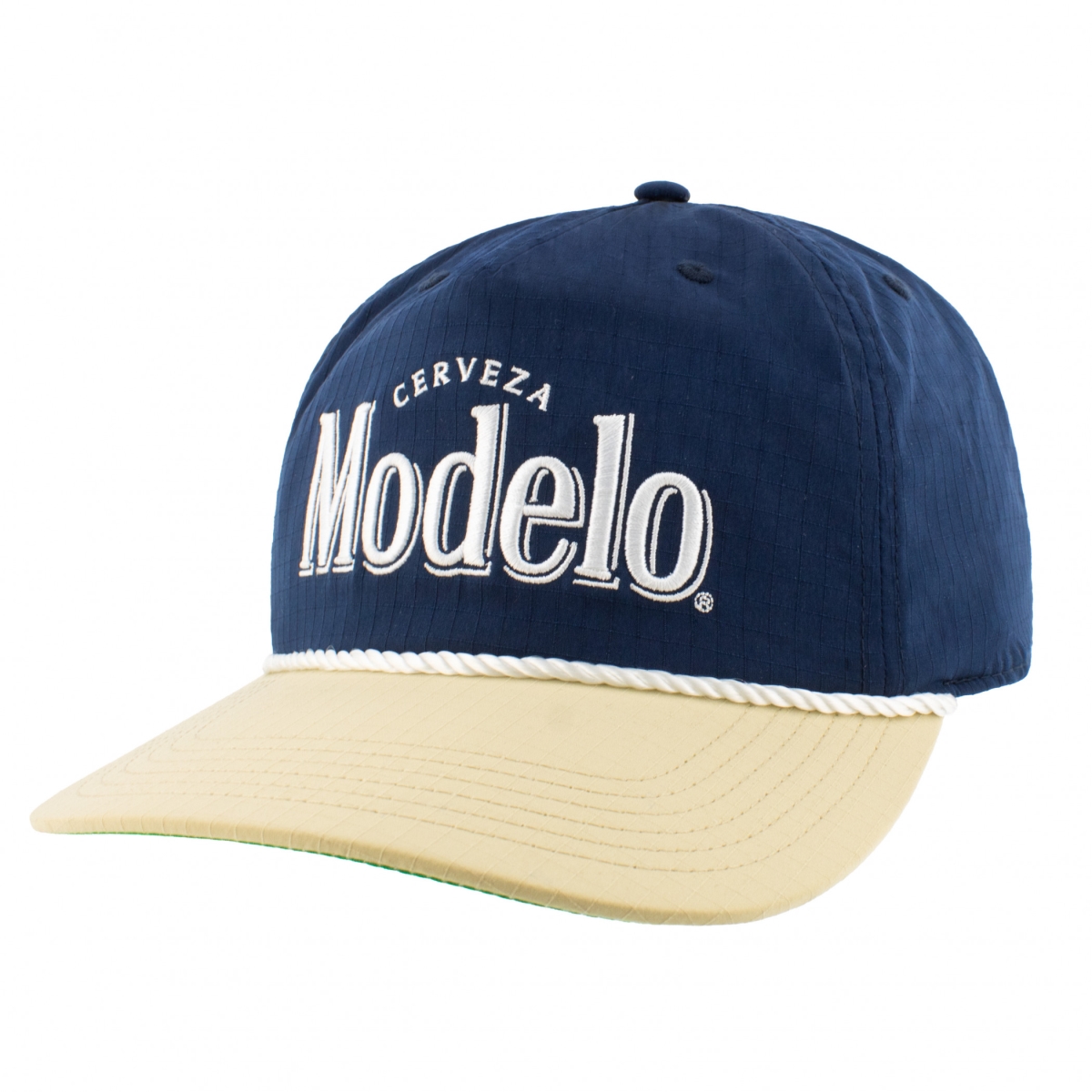 899898 Logo Tri Tone Snapback Hat with Rope