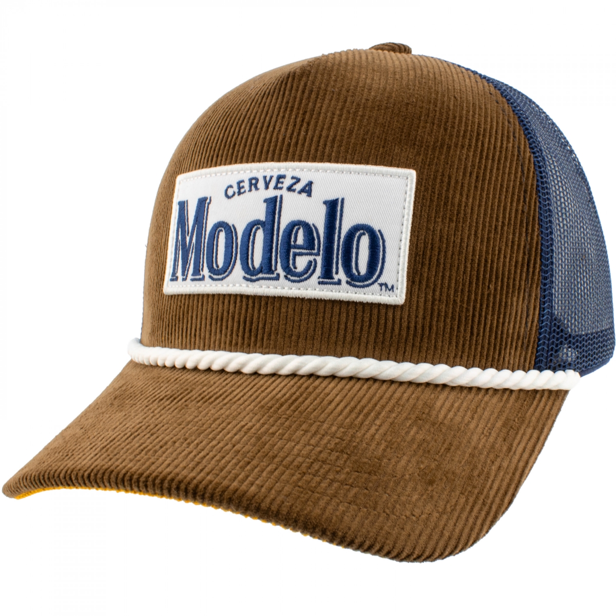 901236 Logo Tan Corduroy Trucker Hat