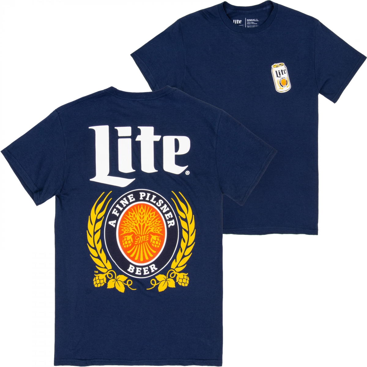 900083-medium Can Icon Front & Back Print Short Sleeve T-Shirt - Medium