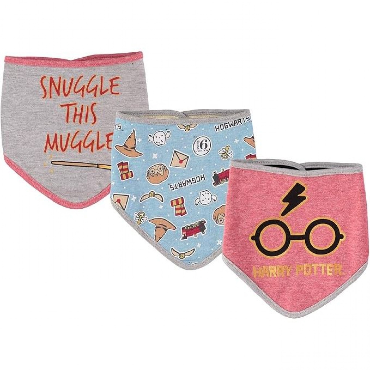 900628 Snuggle This Muggle Bandana Bib - Pack of 3