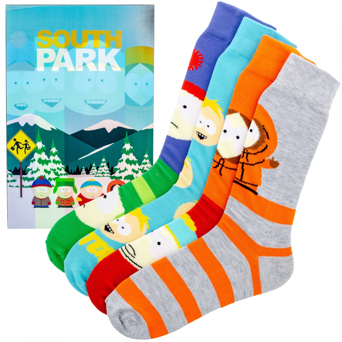 897969 4 Pair Crew Socks-Lenticular Box Set