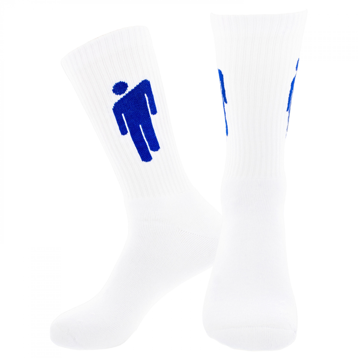 901366 Mens Blue Blohsh on White Terry Socks