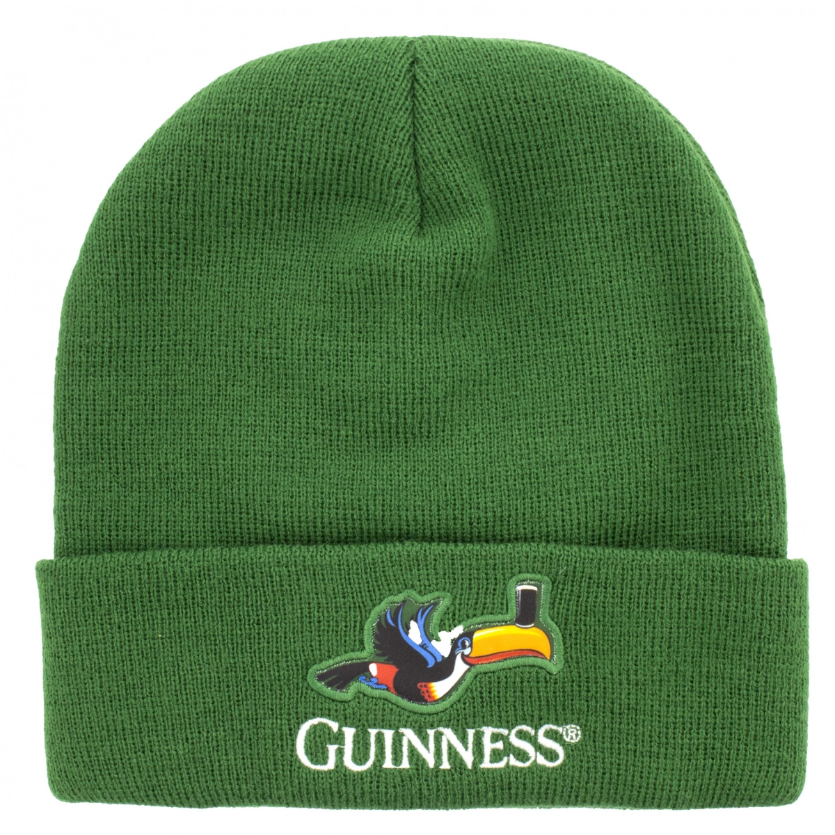 899268 Beer Toucan Green Knit Cuffed Beanie