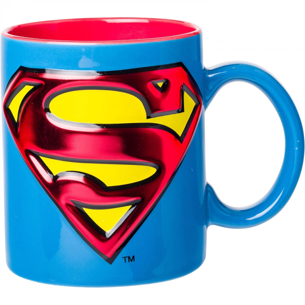Picture of Superman 901953 18 oz Logo Embossed Foil Ceramic Camper Mug