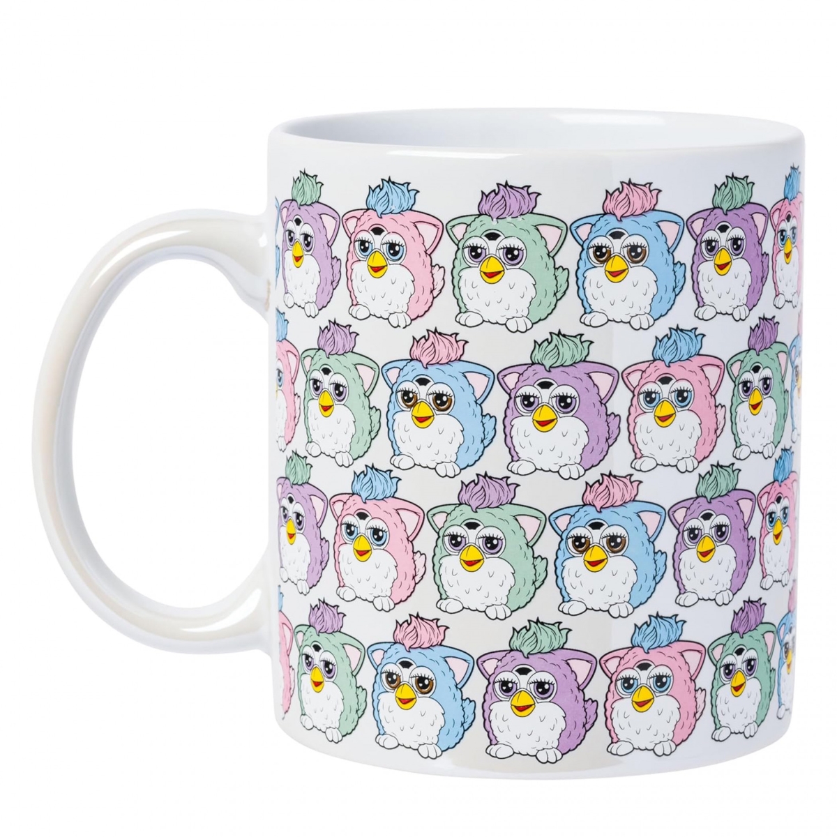 Picture of Furby 899818 18 oz Pastel Pattern Pearlescent Ceramic Mug