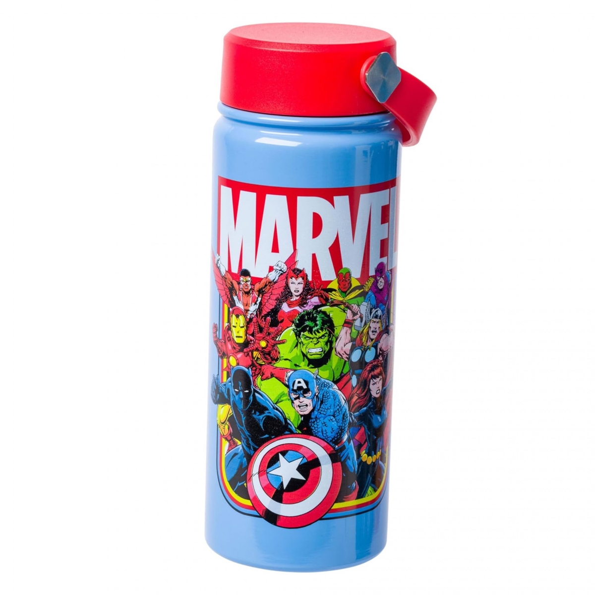 Picture of The Avengers 899820 20 oz Stainless Steel Water Bottle with Swivel Handle