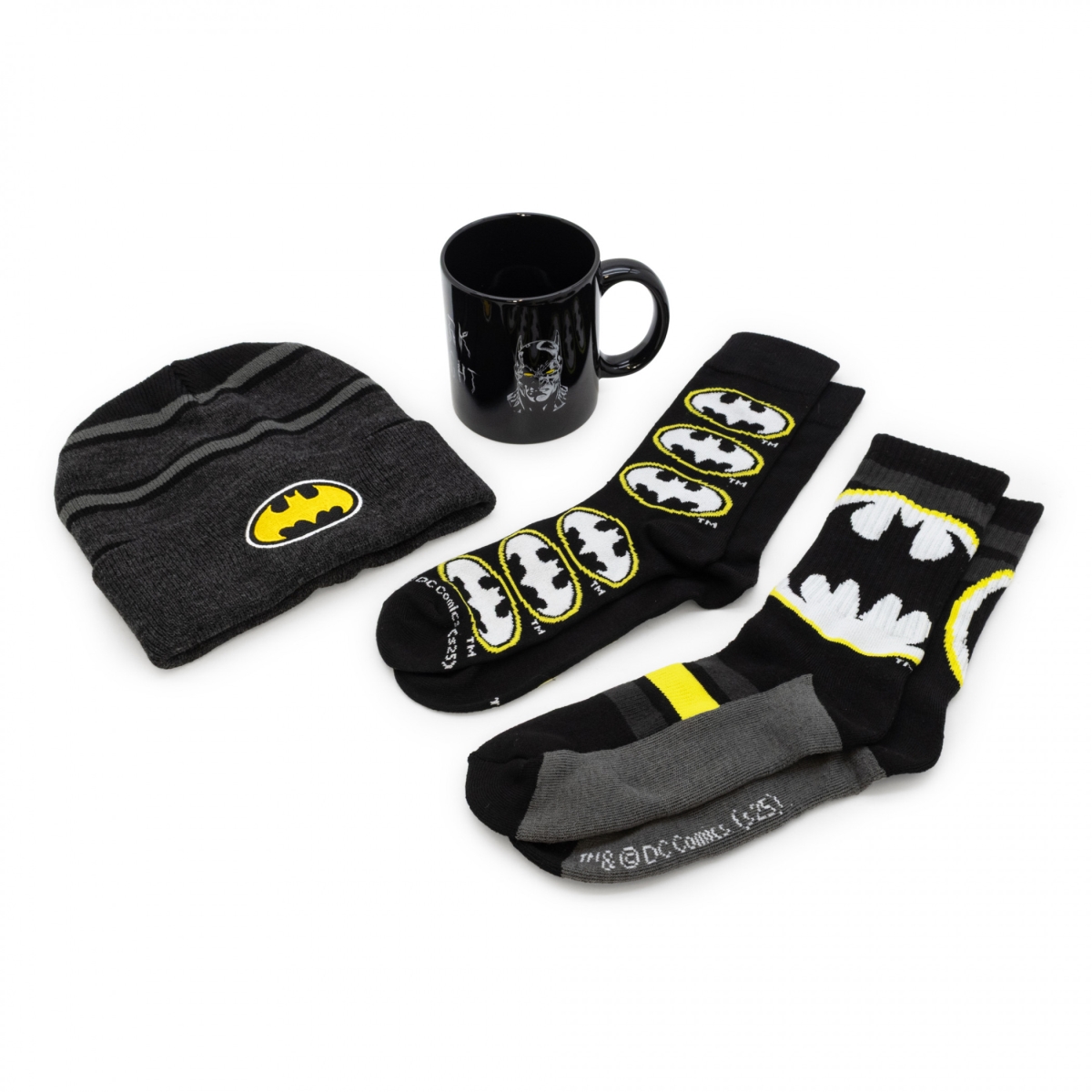 896633 Bat Signal Boot Sock Cozy Bundle Gift Set