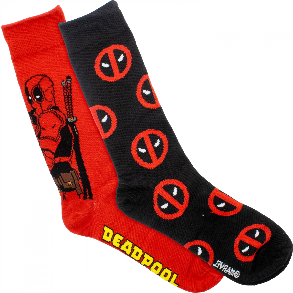 897944 2 Pair Worst Hero Crew Socks Pack Box Set
