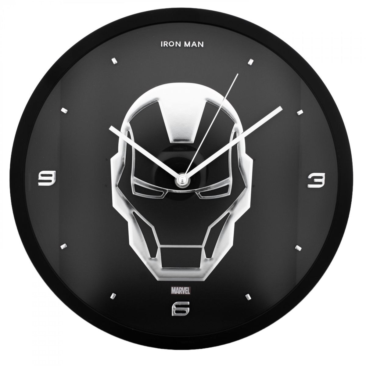 Iron Man 902557 12 in. Metal Logo Analog Wall Clock