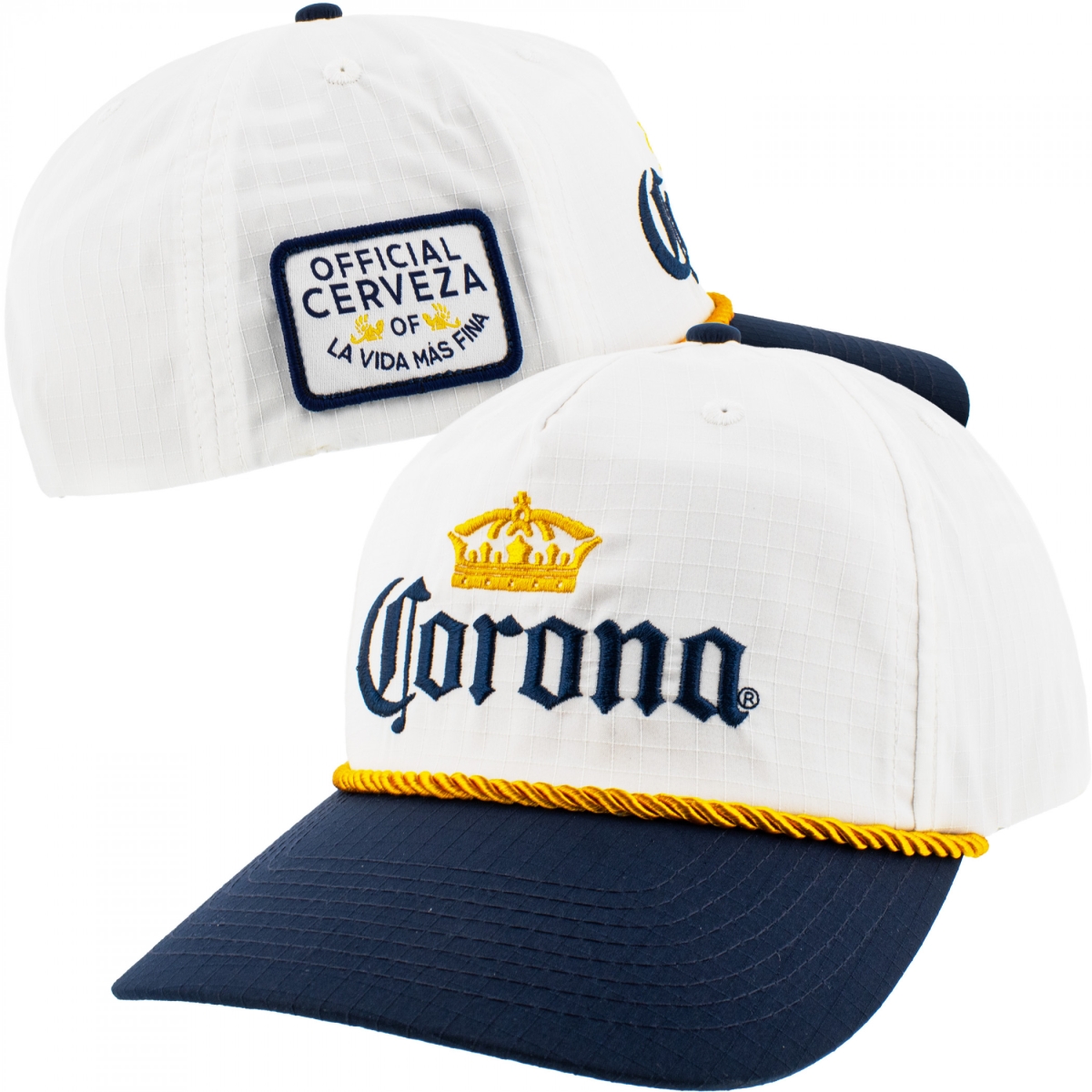 899897 Logo Embroidered Patch Snapback Hat with Rope