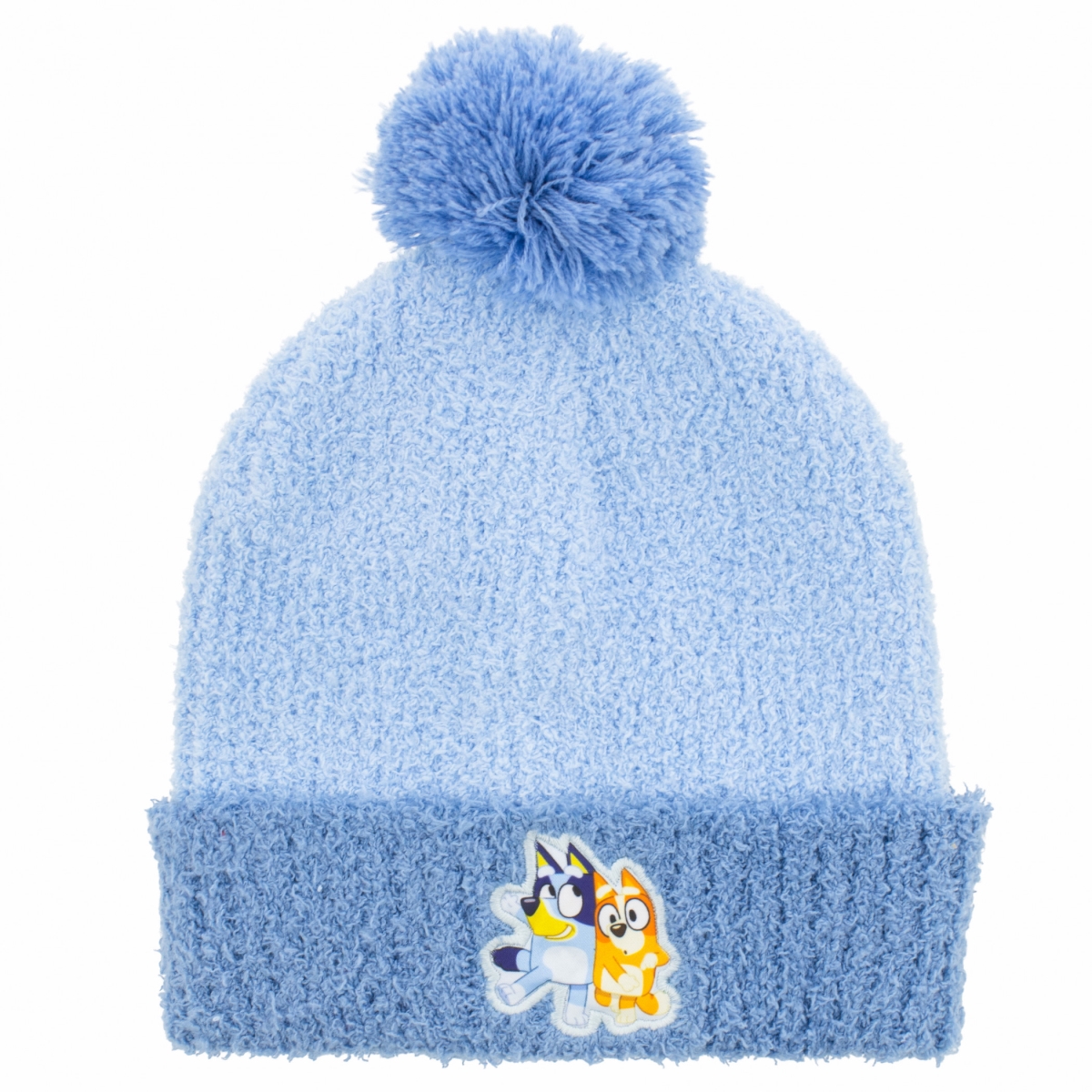 898207 Toddler Fuzzy Cuffed Pom Beanie