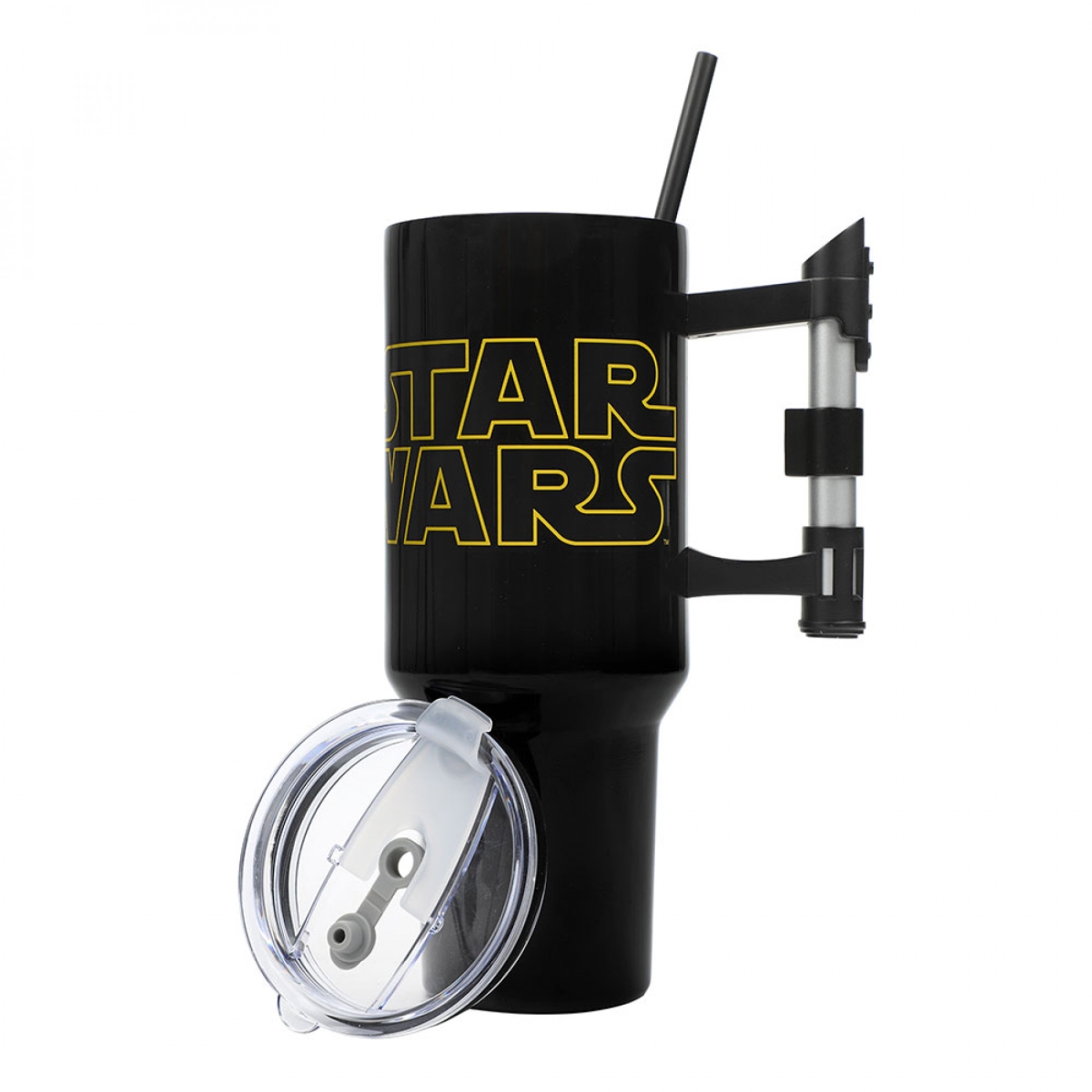 Picture of Star Wars 887696 40 oz Title Logo Stainless Steel Tumbler with Lightsaber Handle