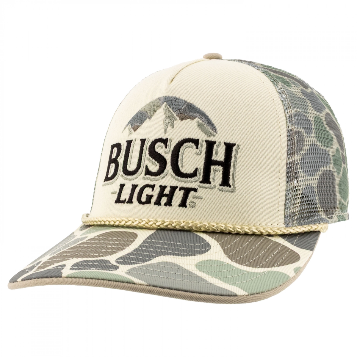 898355 Grey Camo Mountains Adjustable Hat