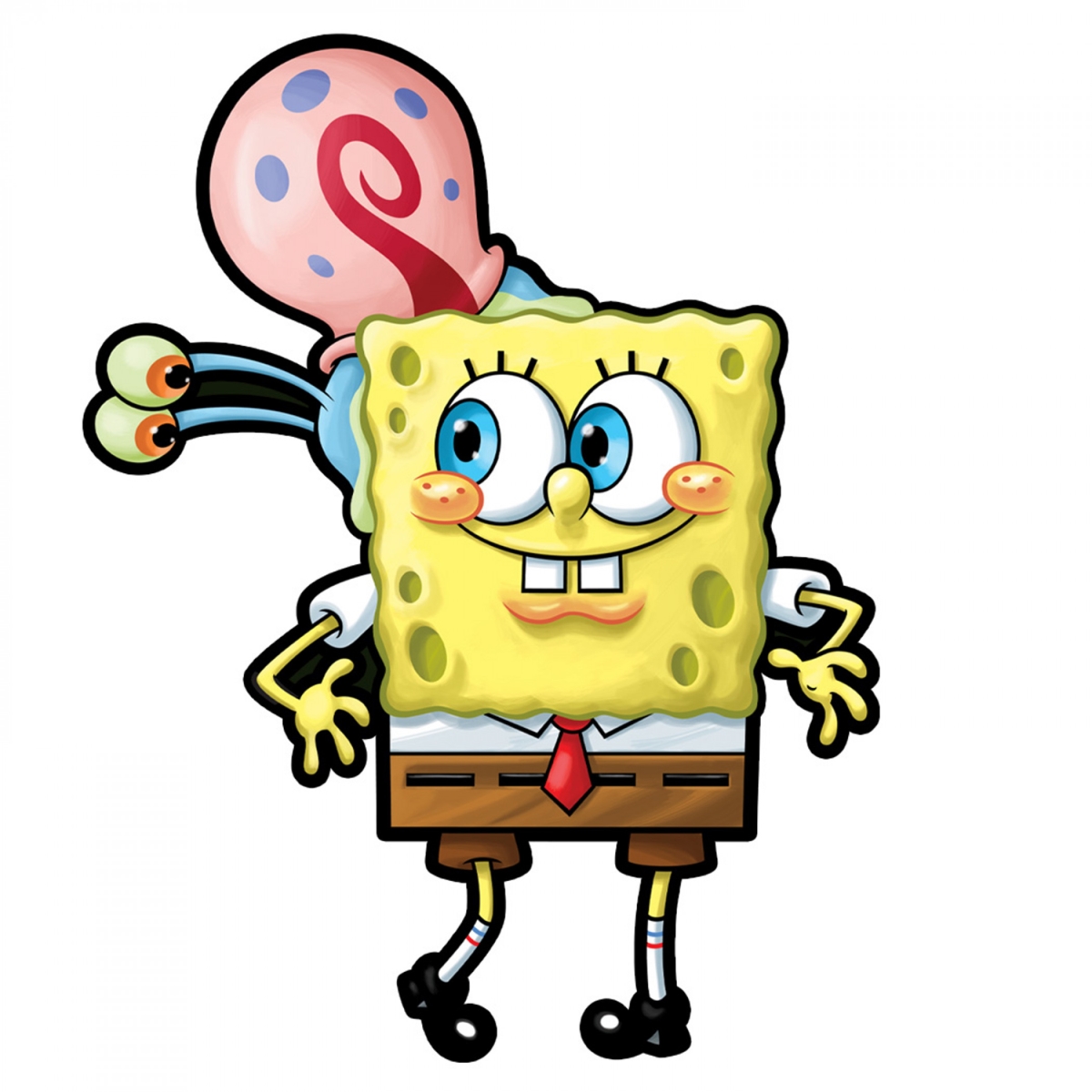 901001 Colorful SpongeBob & Garry Magnet