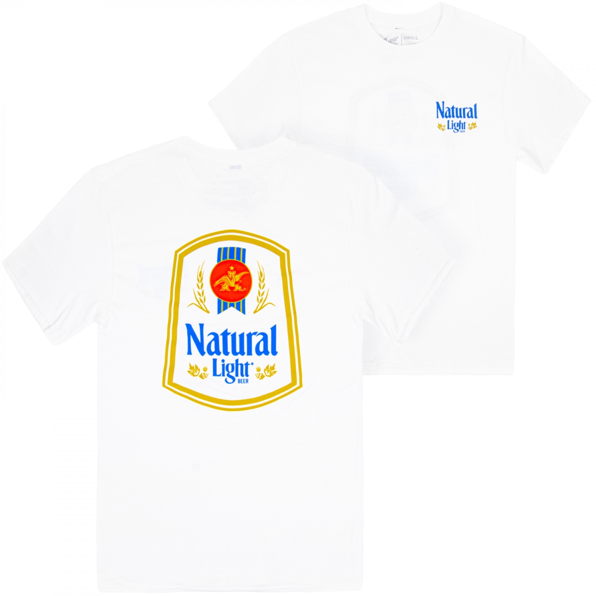 900076-2xlarge Label White Front & Back Print Short Sleeve T-Shirt - 2XL