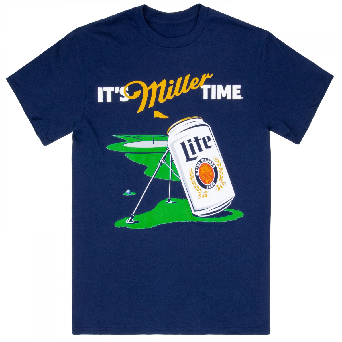 899338-medium Its Miller Time Golf Course Navy Colorway Short Sleeve T-Shirt - Medium