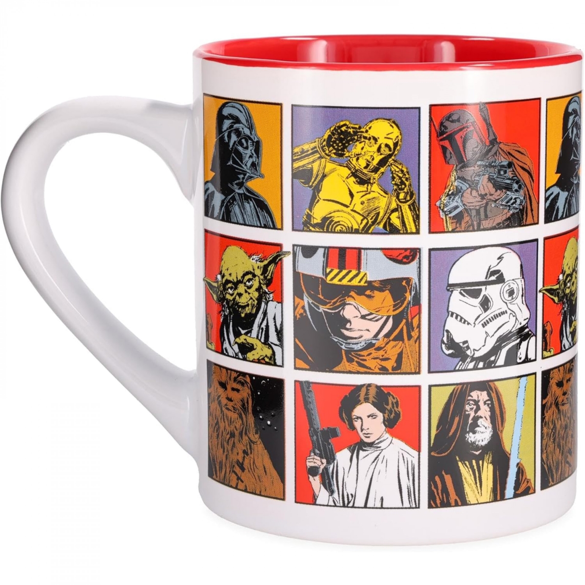 Picture of Star Wars 901964 14 oz Episode 4 Character Grid Ceramic Mug