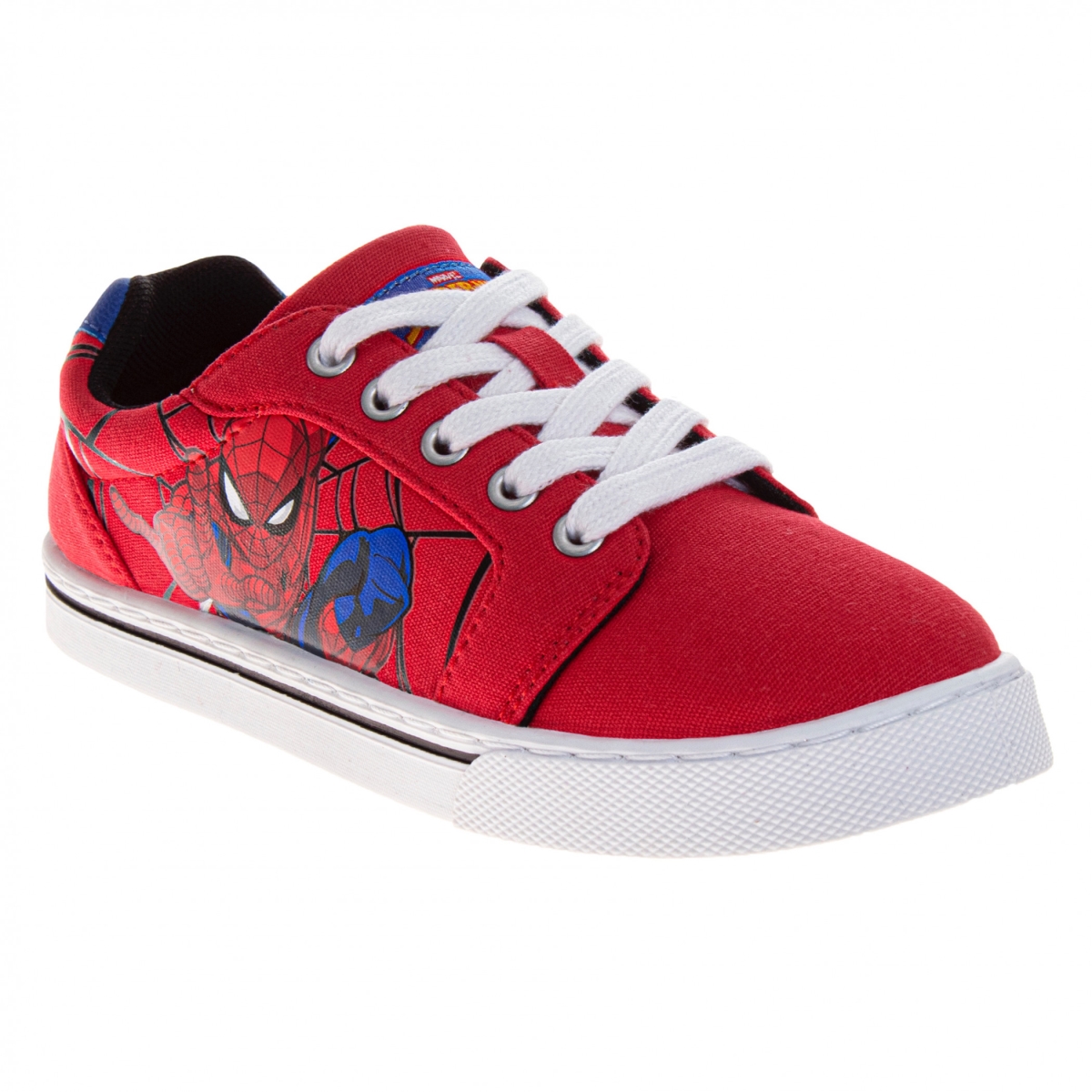 895340-size4 Web Swinging Laced Kids Sneakers - Size 4