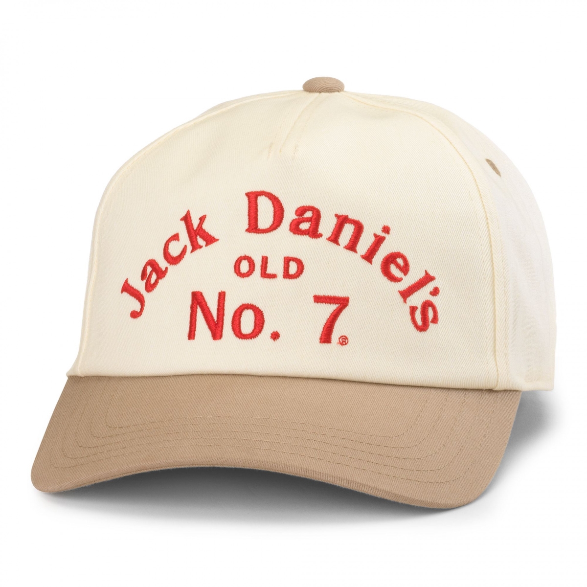 American Needle Jack Daniels Old No. 7 Snapback Hat in Off White