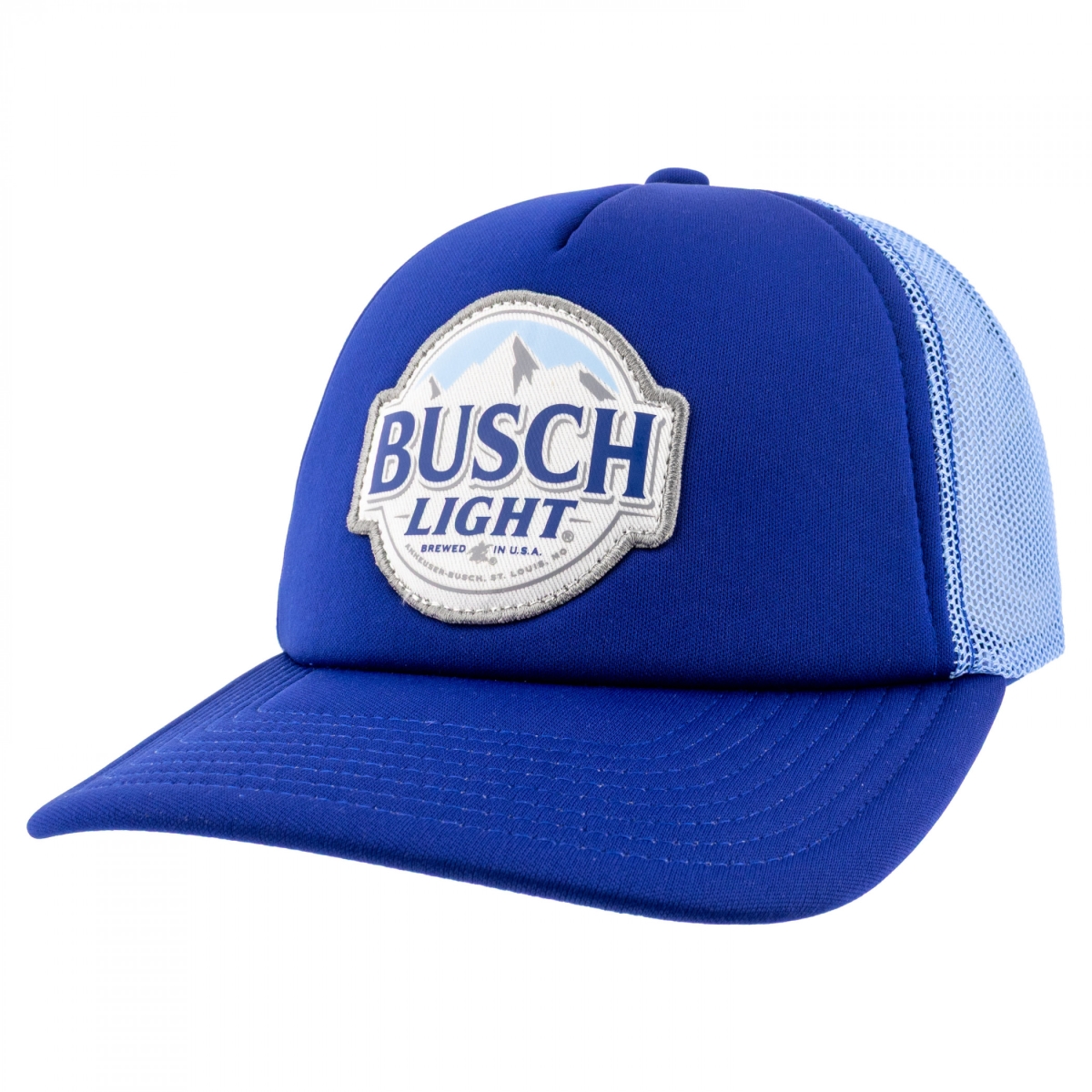898353 Round Logo Blue Mesh Adjustable Hat