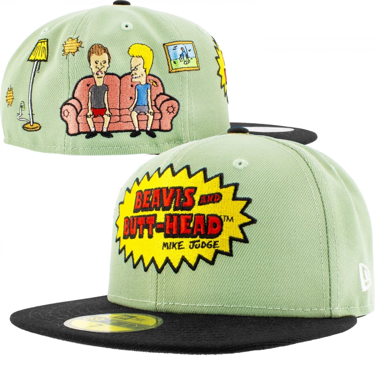 899272-7fitted Classic Couch Scene Era 59Fifty Fitted Hat, Green - 7 Fitted