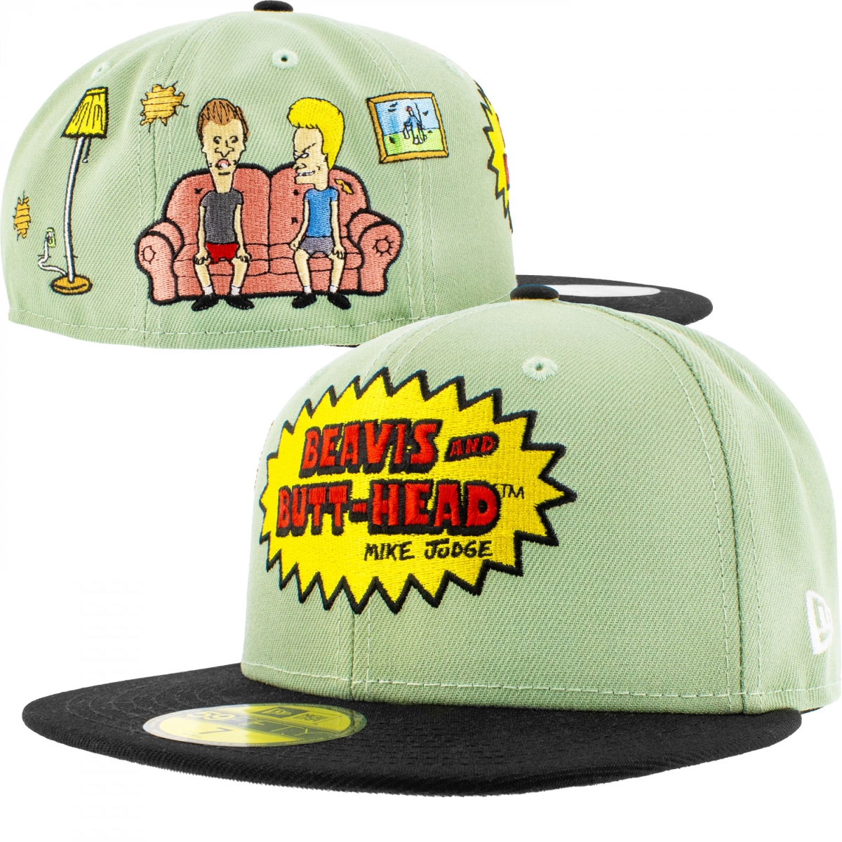 899272-75-8fitte Classic Couch Scene Era 59Fifty Fitted Hat, Green - 7.625 Fitted