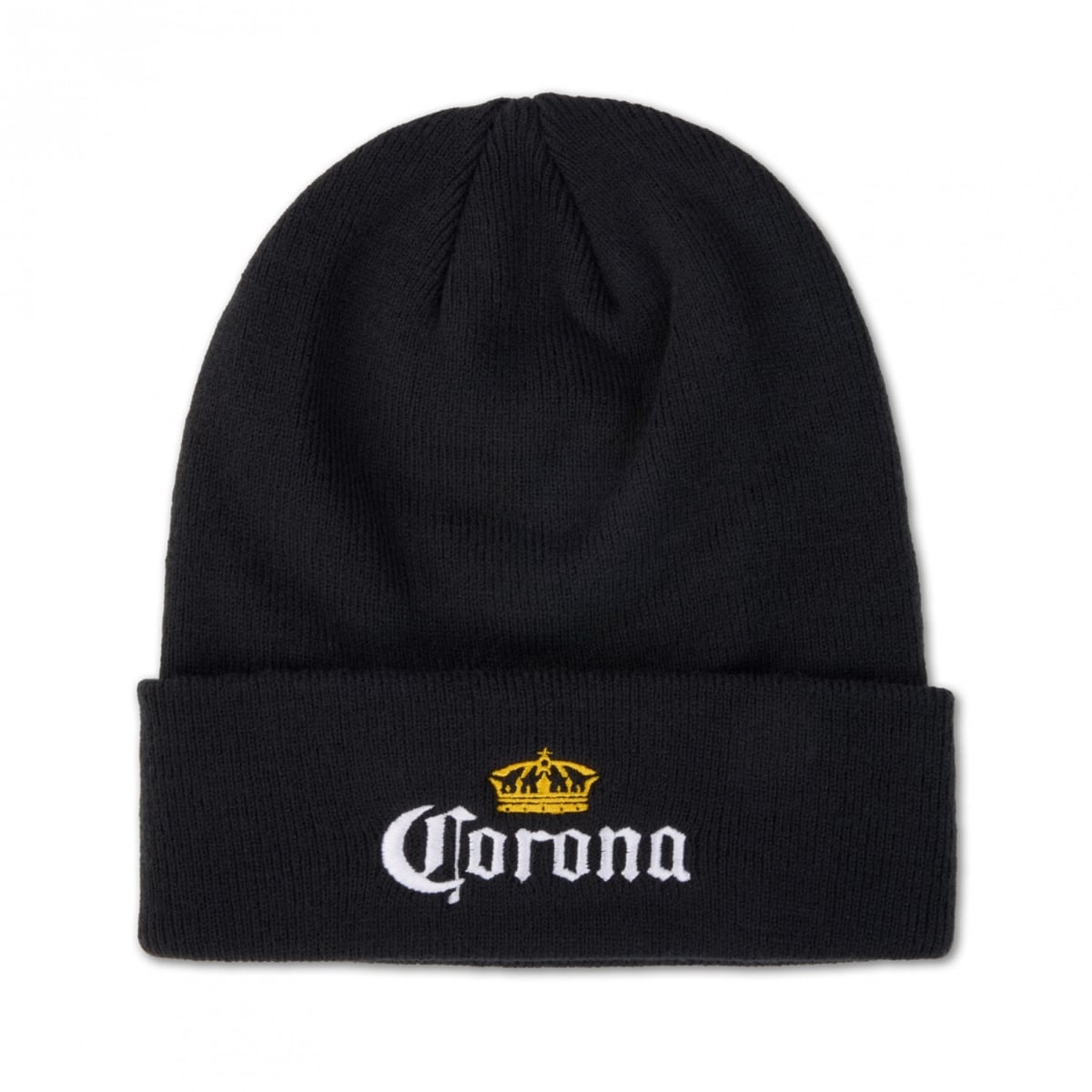 903101 4 x 2.5 in. Embroidered Logo on Black Cuffed Beanie - One Size