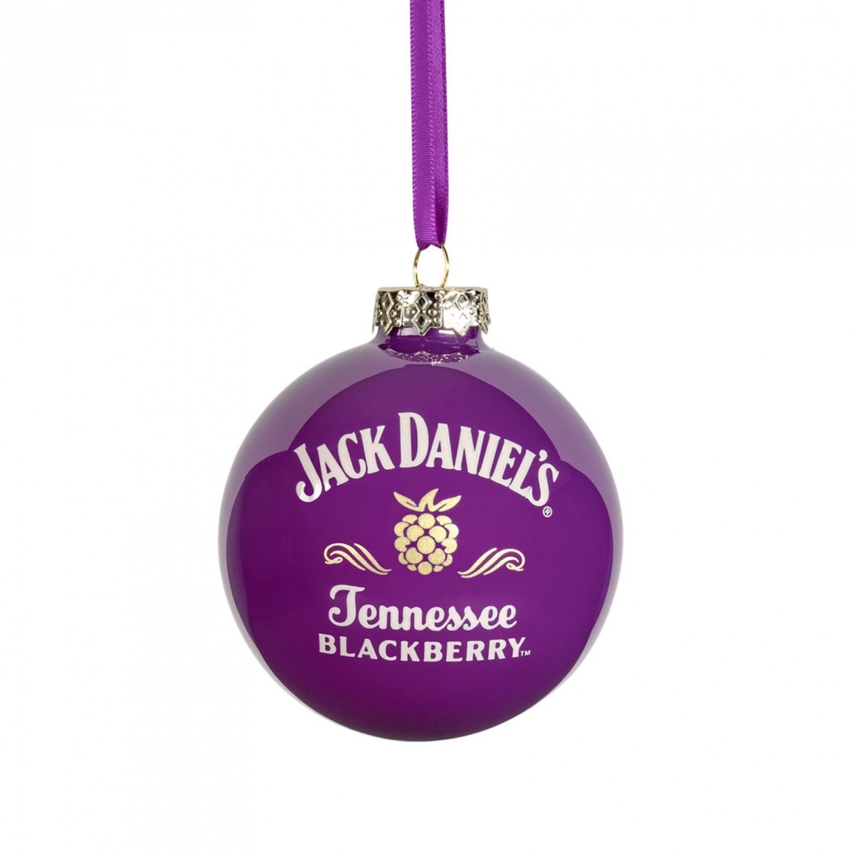 903555 3 in. Blackberry Ball Ornament - Purple