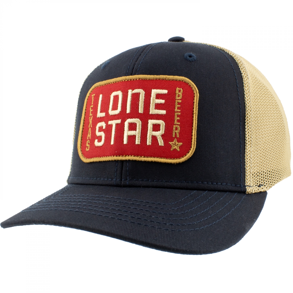 899153 Texas Beer Embroidered Twill Patch Adjustable Hat, Black - One Size