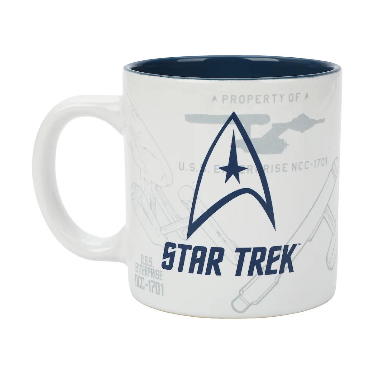 Picture of Star Trek 902986 16 oz Property of USS Enterprise Ceramic Mug