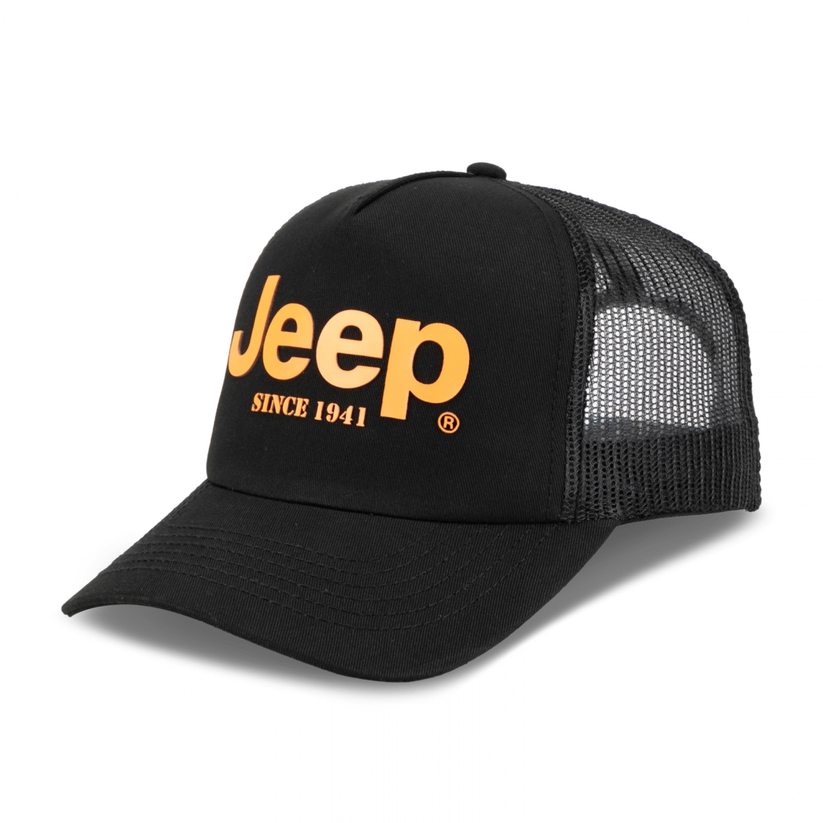 899161 Since 1941 High Density Print Adjustable Hat, Black & Orange