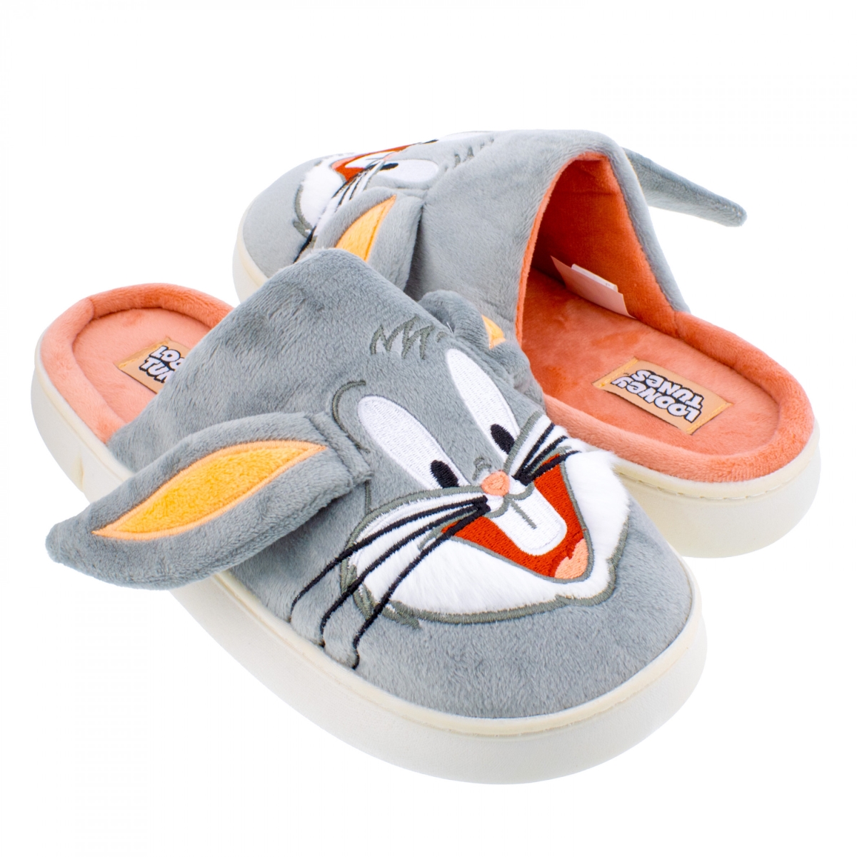 899728-size7 Bugs Bunny 3D Microplush Clog Slippers - Medium - Size 7-8