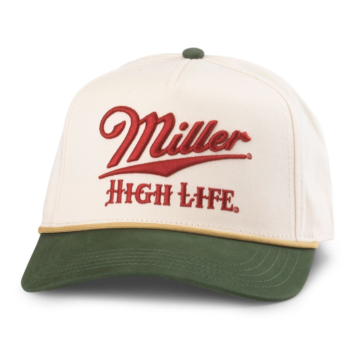 902633 Ivory & Green Adjustable Hat
