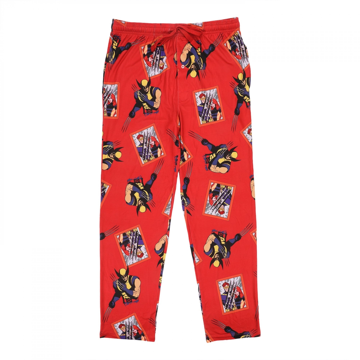 Wolverine 905227-xlarge-40 X-Men 97 Pose Collage Pattern Sleep Pants - Extra Large - Size 40-42