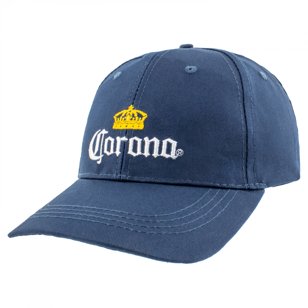 903098 Embroidered Logo on Navy Blue Twill Snapback Hat