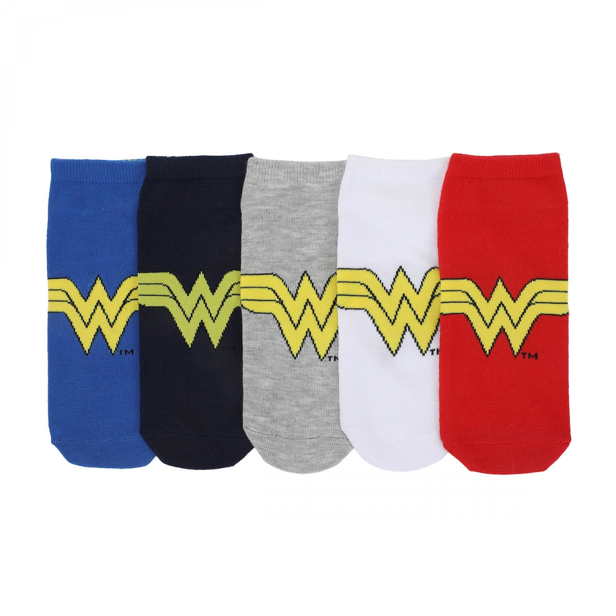 906106 Womens Logo Ankle Socks - 5 Pair