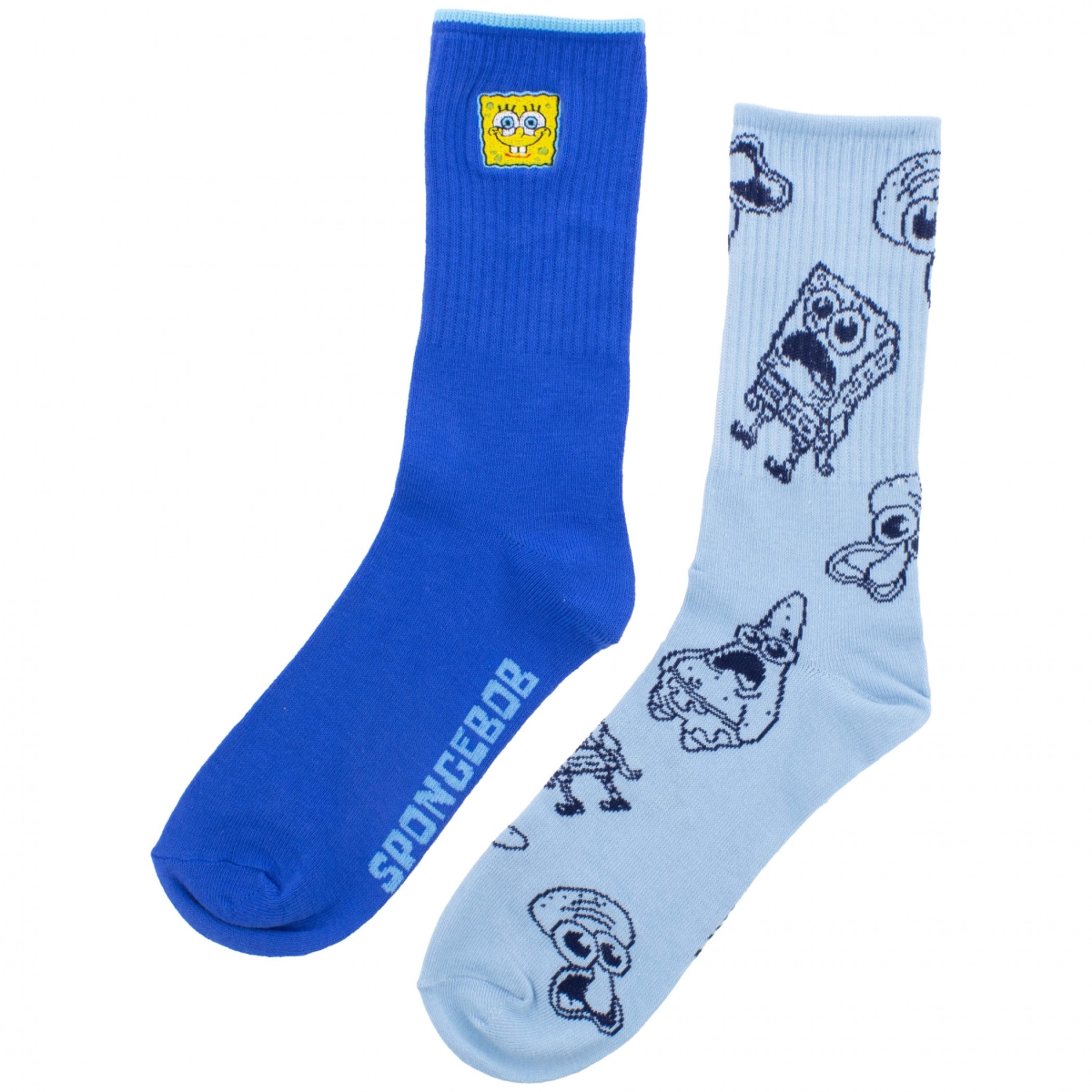 905387 Big Eyes Embroidered Athletic Crew Socks - Pack of 2