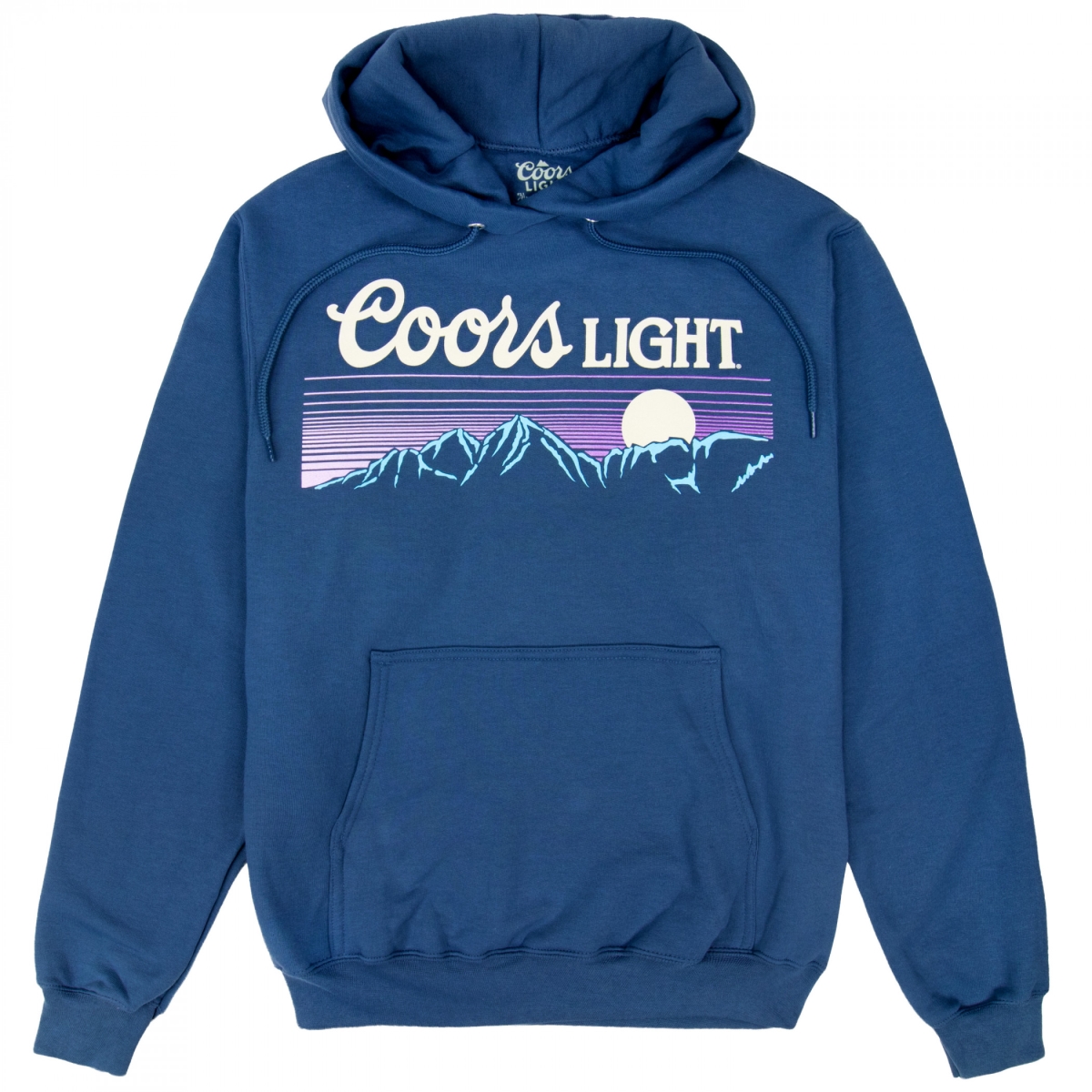 898658-medium Light Moonlit Mountain Friday Fleece Long Sleeve Hoodie - Medium