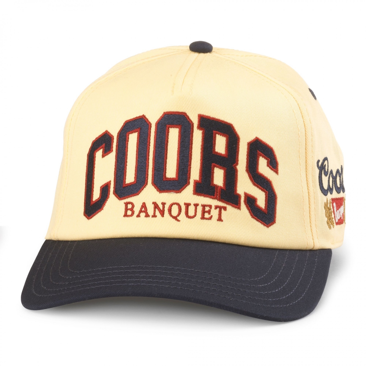 902628 Banquet Lemon Ice & Navy Varsity Roscoe Adjustable Hat