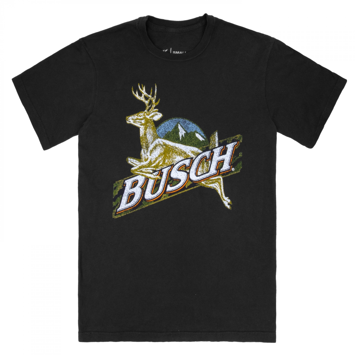 902511-xlarge Busch Beer Distressed Deer T-Shirt, Extra Large