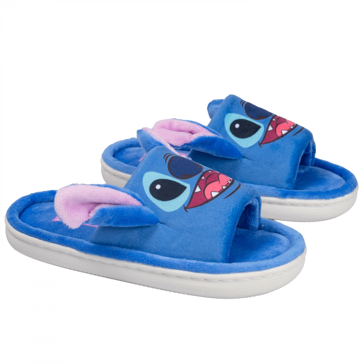 903178-size13  Youth Bounce Slide Slippers with 3D Ears, Blue - Size 13