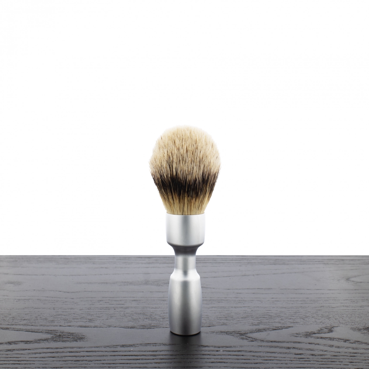 904466 Merkur Vision Satin Chrome Plated Long Handle Shaving Brush