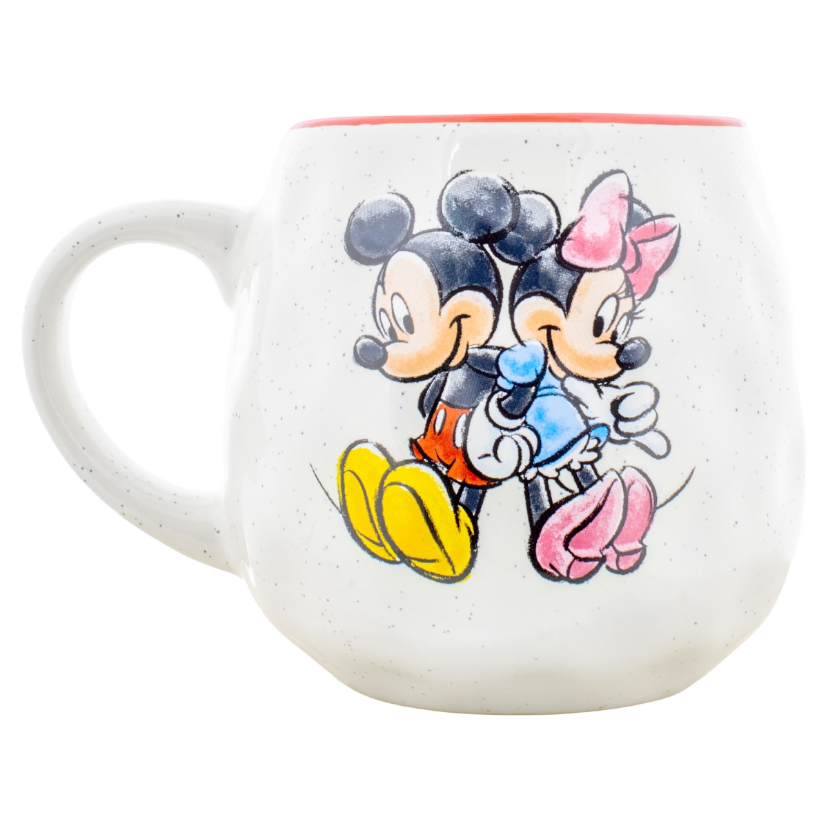 902356 17 oz Mickey & Minnie Mouse Couple Egg-Shaped Ceramic Mug