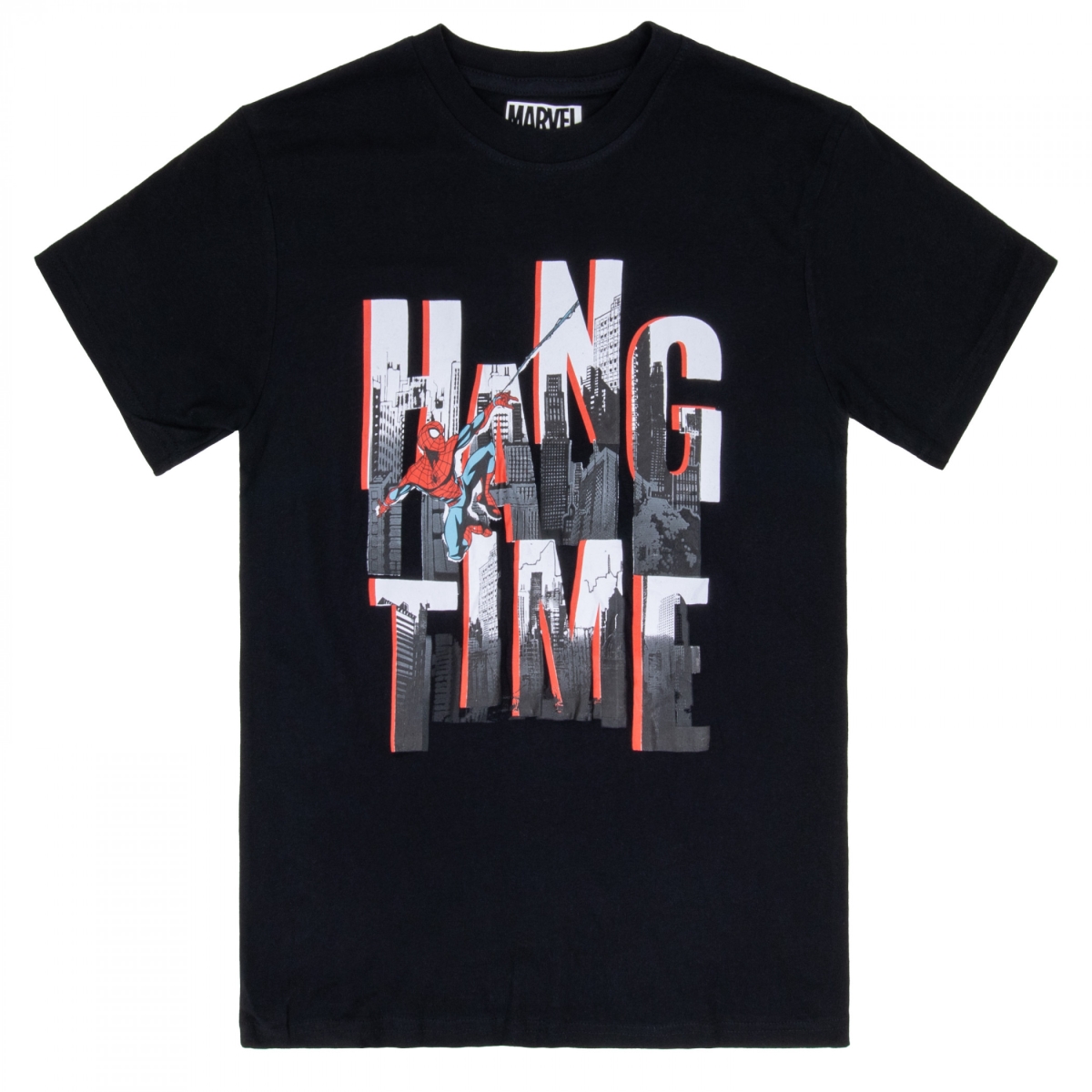 903404-large Marvel Comics Hang Time  T Shirt for Unisex, Black - Large
