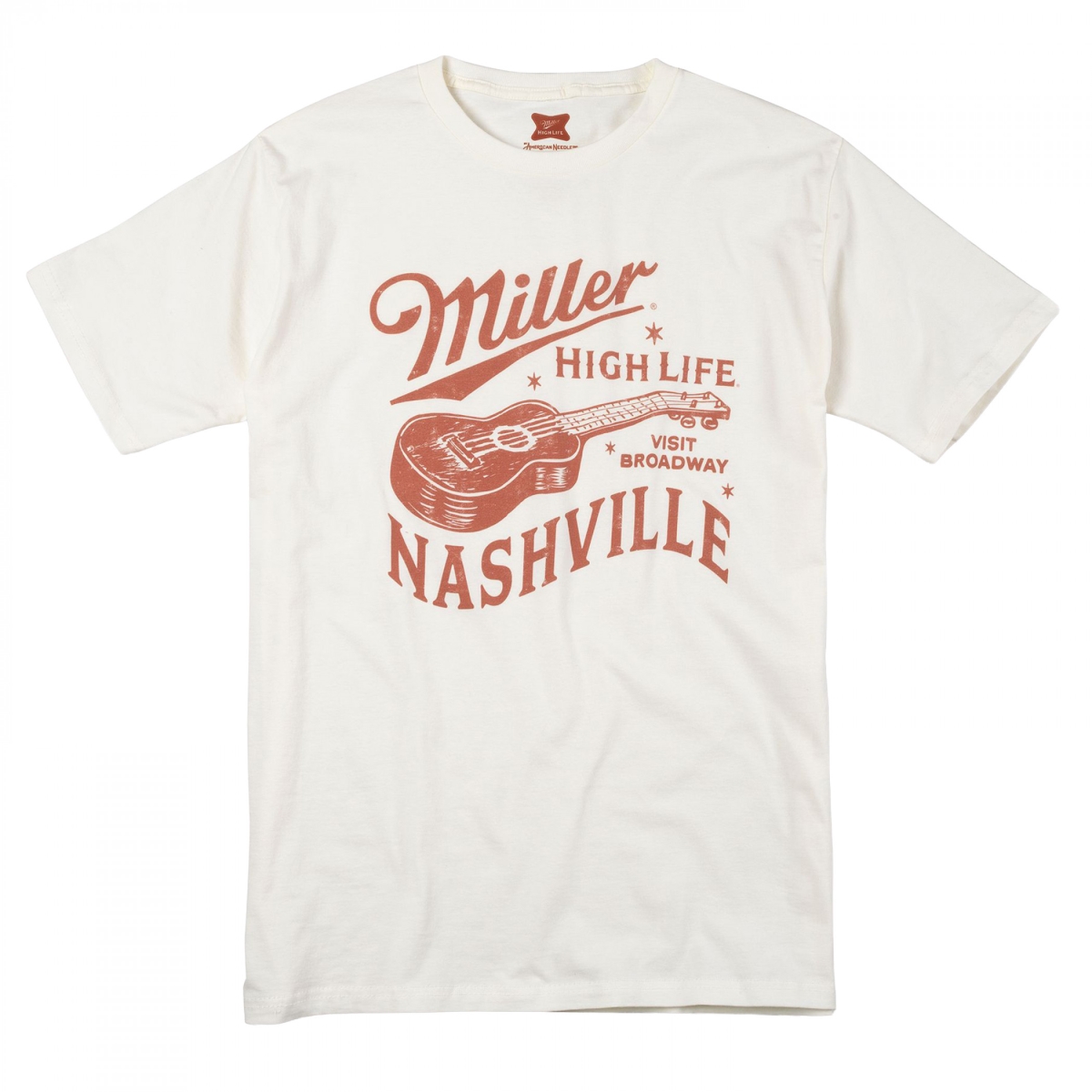 904824-medium Nashville Red Guitar T-Shirt for Men, White - Medium