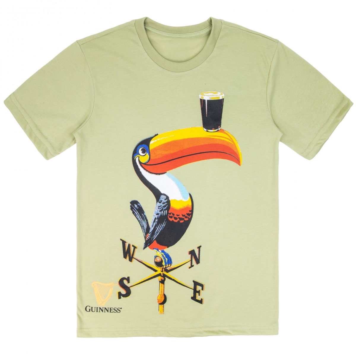 903601-medium  Toucan Weathervane Print T-Shirt, Green - Medium