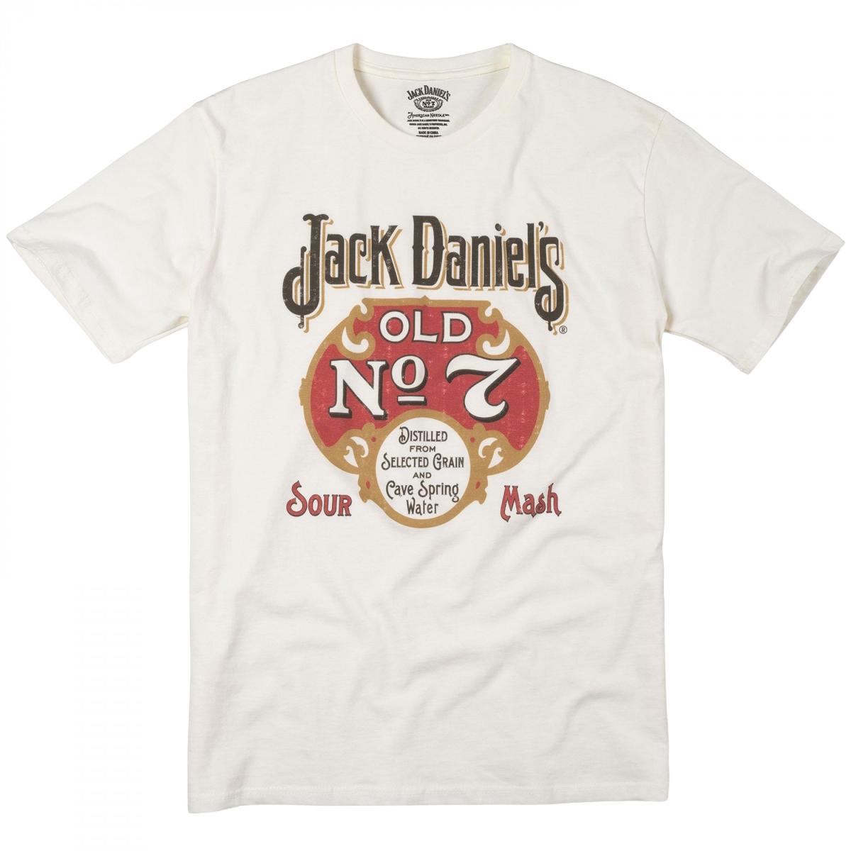 904866-2xlarge  Old No.7 Sour Mash T-Shirt, White - 2XL