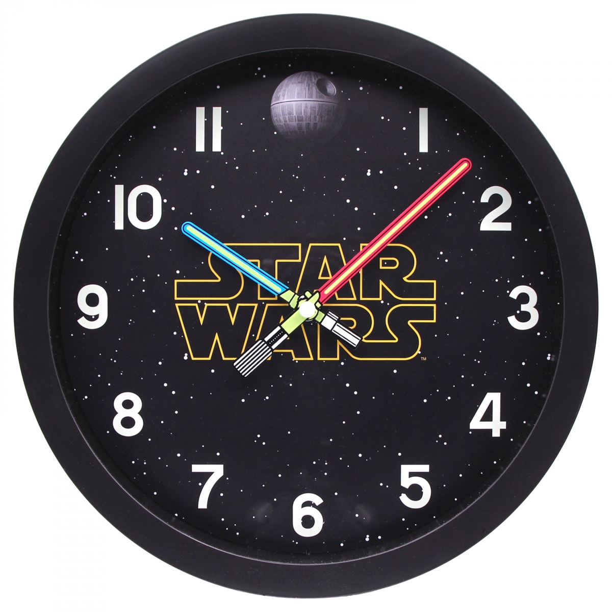 896485 10 in.  Light Saber Clock Hands Analog Wall Clock