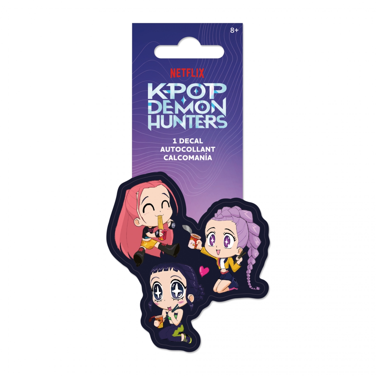 906369  Huntrix Noodles Sticker, Multi Color