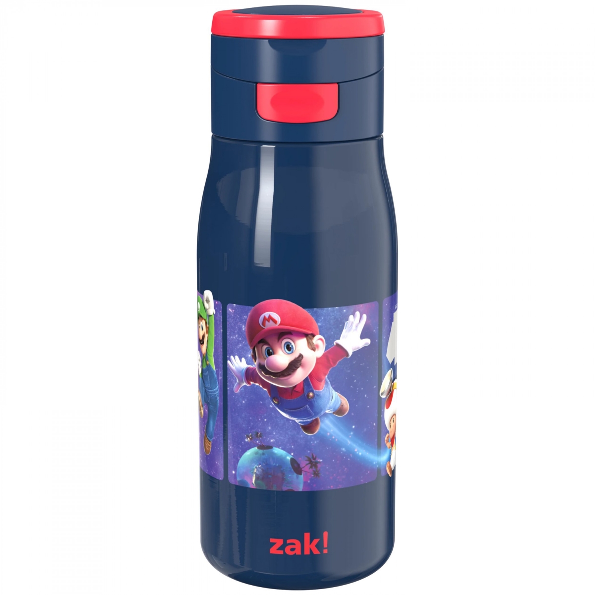 908038 13 oz The Super Mario Galaxy Movie Stainless Steel Water Bottle, Blue